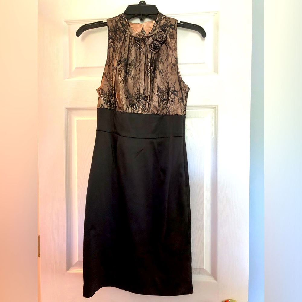 Black Lace Cocktail Dress 👗 - Size 2 (Allen B)
